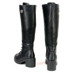 Milwaukee Leather MBL9442 Women’s Black Lace-Up Tall Biker Fashion Boots with Platform Heel & Studs - Image 5