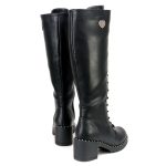 Milwaukee Leather MBL9442 Women’s Black Lace-Up Tall Biker Fashion Boots with Platform Heel & Studs - Image 6