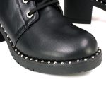 Milwaukee Leather MBL9442 Women’s Black Lace-Up Tall Biker Fashion Boots with Platform Heel & Studs - Image 8