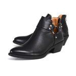 Milwaukee Leather MBL9443 Women’s Sleek Black Classic Harness Ring Fashion Shoes - Image 4