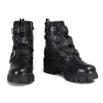 Milwaukee Leather MBL9444 Women’s Bruiser Premium Black Lace-Up Fashion Boots w/ Studded Straps - Image 9