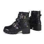 Milwaukee Leather MBL9444 Women’s Bruiser Premium Black Lace-Up Fashion Boots w/ Studded Straps - Image 5