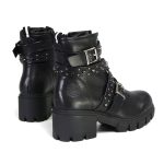 Milwaukee Leather MBL9444 Women’s Bruiser Premium Black Lace-Up Fashion Boots w/ Studded Straps - Image 7