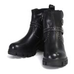 Milwaukee Leather Women’s Siren Premium Black Studded Fashion Boots w/ Side Zippers MBL9446 - Image 3