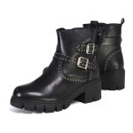 Milwaukee Leather Women’s Siren Premium Black Studded Fashion Boots w/ Side Zippers MBL9446 - Image 4