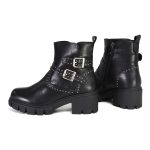 Milwaukee Leather Women’s Siren Premium Black Studded Fashion Boots w/ Side Zippers MBL9446 - Image 5