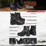 Milwaukee Leather Women’s Siren Premium Black Studded Fashion Boots w/ Side Zippers MBL9446 - Image 2