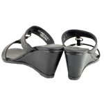 Milwaukee Leather MBL9450 Women’s Black Studded Double Strap Fashion Casual Wedge Sandals - Image 7
