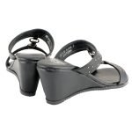 Milwaukee Leather MBL9450 Women’s Black Studded Double Strap Fashion Casual Wedge Sandals - Image 8