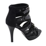 Milwaukee Leather MBL9451 Women’s Black Fashion Casual Stiletto Heeled Sandals with Ankle Strap - Image 8