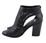 Milwaukee Leather MBL9453 Women’s Black Mesh Open-Toe Platform Fashion Casual Heeled Sandals with Buckle Strap - Image 7