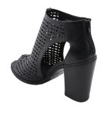 Milwaukee Leather MBL9453 Women’s Black Mesh Open-Toe Platform Fashion Casual Heeled Sandals with Buckle Strap - Image 8