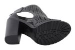 Milwaukee Leather MBL9453 Women’s Black Mesh Open-Toe Platform Fashion Casual Heeled Sandals with Buckle Strap - Image 2