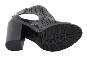 Milwaukee Leather MBL9453 Women’s Black Mesh Open-Toe Platform Fashion Casual Heeled Sandals with Buckle Strap - Image 2