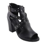 Milwaukee Leather MBL9454 Women’s Black Studded Strap Fashion Casual Sandal with Platform Heel - Image 3