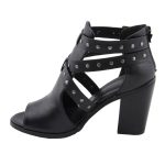 Milwaukee Leather MBL9454 Women’s Black Studded Strap Fashion Casual Sandal with Platform Heel - Image 2