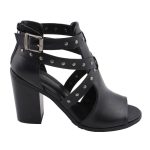 Milwaukee Leather MBL9454 Women’s Black Studded Strap Fashion Casual Sandal with Platform Heel - Image 9