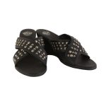 Milwaukee Leather MBL9455 Women’s Black Studded Crossover Strap Fashion Casual Wedges - Image 6