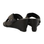 Milwaukee Leather MBL9455 Women’s Black Studded Crossover Strap Fashion Casual Wedges - Image 7