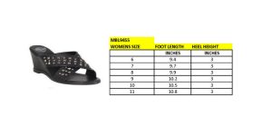 Milwaukee Leather MBL9455 Women’s Black Studded Crossover Strap Fashion Casual Wedges - Image 3