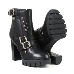 Milwaukee Leather MBL9456 Women’s Premium Black Leather Fashion Platform Boots with Straps - Image 9