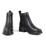 Milwaukee Leather MBL9457 Women’s Premium Black Leather Fashion Ankle Booties with Rivets - Image 2