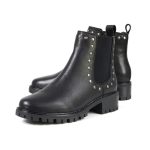 Milwaukee Leather MBL9457 Women’s Premium Black Leather Fashion Ankle Booties with Rivets - Image 4