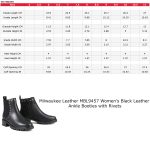 Milwaukee Leather MBL9457 Women’s Premium Black Leather Fashion Ankle Booties with Rivets - Image 3
