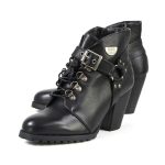Milwaukee Leather MBL9458 Women’s Premium Black Leather Fashion Casual Boots with Classic Harness Ring - Image 4
