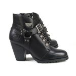 Milwaukee Leather MBL9458 Women’s Premium Black Leather Fashion Casual Boots with Classic Harness Ring - Image 17