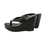 Milwaukee Leather MBL9460 Women’s Black Wedge Fashion Casual Sandals with Studded Straps - Image 8
