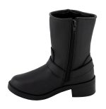 Milwaukee Leather MBL9475 Women’s Classic Black Engineer Style Fashion Motorcycle Riding Boots w/ Side Zipper - Image 4