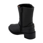 Milwaukee Leather MBL9475 Women’s Classic Black Engineer Style Fashion Motorcycle Riding Boots w/ Side Zipper - Image 5