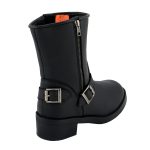 Milwaukee Leather MBL9475 Women’s Classic Black Engineer Style Fashion Motorcycle Riding Boots w/ Side Zipper - Image 6