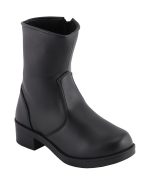 Milwaukee Leather MBL9480 Women’s Premium Black ‘Super Clean’ Motorcycle Fashion Riding Boots with Side Zippers - Image 2