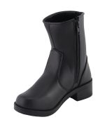 Milwaukee Leather MBL9480 Women’s Premium Black ‘Super Clean’ Motorcycle Fashion Riding Boots with Side Zippers - Image 5