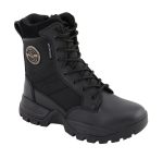 Milwaukee Leather MBL9495 Women Black Leather Tactical Boots with Side Zipper - Image 2