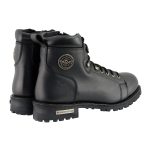 Milwaukee Leather MBM100W Men’s Black Leather Wide-Width Lace-Up Motorcycle Boots with Side Zipper - Image 7