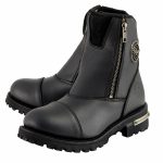 Milwaukee Leather MBM102W Men’s Black Smooth Wide-Width Double Sided Zipper Entry Motorcycle Leather Boots - Image 5