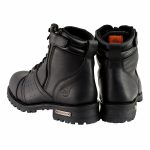 Milwaukee Leather Men’s Black Lace-Up Motorcycle Riding Leather Boots with Side Zipper Entry MBM9000 - Image 7