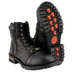 Milwaukee Leather Men’s Black Lace-Up Motorcycle Riding Leather Boots with Side Zipper Entry MBM9000 - Image 10