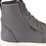 Milwaukee Leather MBM9003WP Men’s Grey Leather and Canvas Reinforced Street Riding Waterproof Shoes with Ankle Support - Image 8
