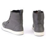 Milwaukee Leather MBM9003WP Men’s Grey Leather and Canvas Reinforced Street Riding Waterproof Shoes with Ankle Support - Image 13