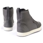 Milwaukee Leather MBM9003WP Men’s Grey Leather and Canvas Reinforced Street Riding Waterproof Shoes with Ankle Support - Image 5
