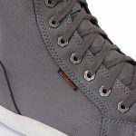 Milwaukee Leather MBM9003WP Men’s Grey Leather and Canvas Reinforced Street Riding Waterproof Shoes with Ankle Support - Image 14