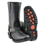 Milwaukee Leather Men’s Distressed Gray Leather 11-inch Classic Harness Square Toe Motorcycle Boots MBM9006 - Image 14