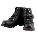 Milwaukee Leather Men’s Classic Black Leather Lace-Up 6-inch Engineer Boots with Side Buckle MBM9010 - Image 5