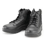 Milwaukee Leather Men’s 6-inch Black Leather Swat Style-Tactical Lace-Up Biker Boots w/ Side Zippers MBM9011 - Image 8