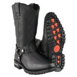 Milwaukee Leather Men’s Classic Harness Black Leather 11-Inch Western Style Motorcycle Boots MBM9015 - Image 10