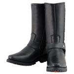 Milwaukee Leather Men’s Black Leather Harness Motorcycle Boots with Braid and Riveted Details MBM9025 - Image 4